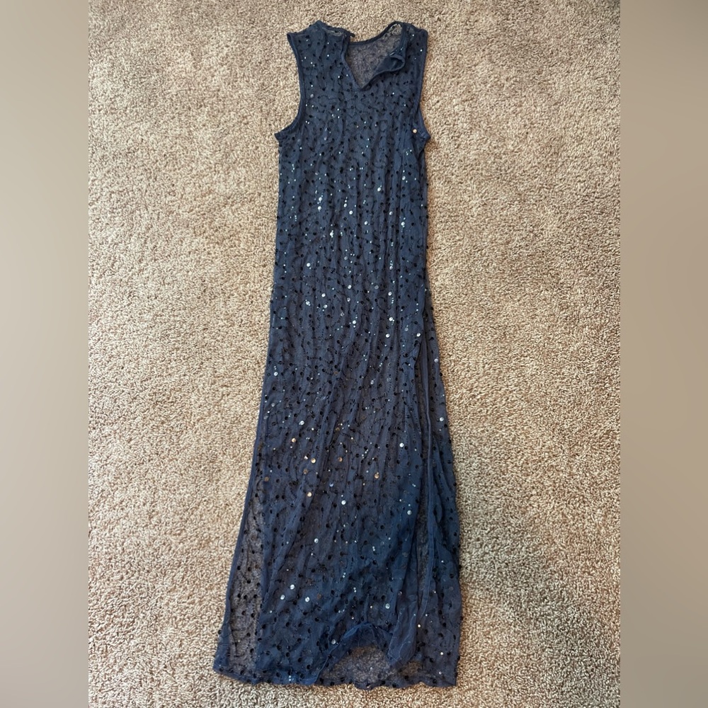 mesh dress sequin